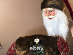 Vintage 56-INCH FATHER CHRISTMAS SANTA FIGURE MANNEQUIN FUR SPRING TELESCOPING