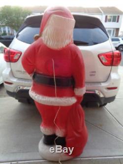 Vintage 62! Blowmold Santa Claus- Over 5 Feet Tall-pick Up