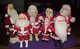 Vintage 7 Lot Christmas Santa Claus Doll Figures Plush Rubber Vinyl Face