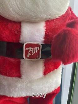 Vintage 7up Santa Claus Store Display Promo 46 Tall