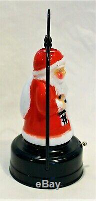 Vintage Amico Battery Light Up Santa Claus Mini Lantern With Box Works 66090