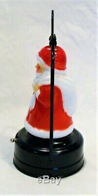 Vintage Amico Battery Light Up Santa Claus Mini Lantern With Box Works 66090