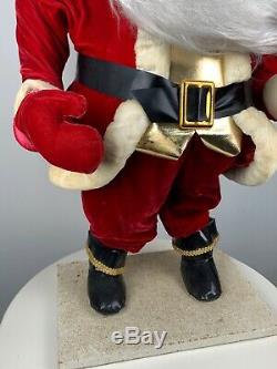 Vintage Animated Santa Claus LARGE 36 Tall Working 1950s Plug In Amazing Rare