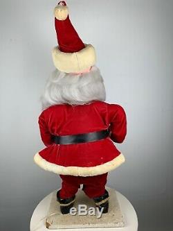 Vintage Animated Santa Claus LARGE 36 Tall Working 1950s Plug In Amazing Rare