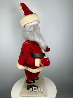 Vintage Animated Santa Claus LARGE 36 Tall Working 1950s Plug In Amazing Rare