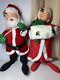 Vintage Annalee Mr & Mrs Santa Claus Christmas Mobilitee Dolls 1960's 28