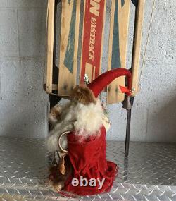 Vintage Apple Whimseys by Lita Gates Handcrafted Santa Claus St Nick Figure 1978