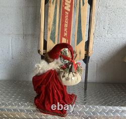 Vintage Apple Whimseys by Lita Gates Handcrafted Santa Claus St Nick Figure 1978