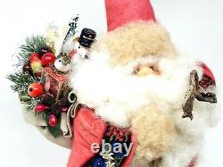 Vintage Apple Whimseys by Lita Gates Handcrafted Santa Claus St Nick Figure 1978