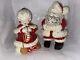Vintage Atlantic Mold Ceramic Santa And Mrs. Claus Christmas Figures 13 & 14