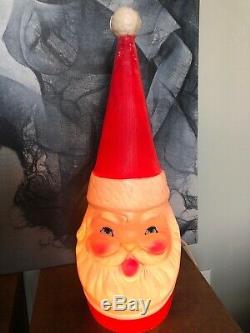 Vintage Beco Lighted Blow Mold 21 Santa Claus RARE