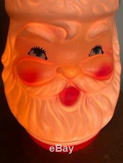 Vintage Beco Lighted Blow Mold 21 Santa Claus RARE