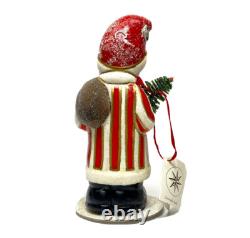 Vintage Candy Container Radko Ino Schaller Paper Mache Santa Claus 1999 59/600