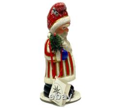 Vintage Candy Container Radko Ino Schaller Paper Mache Santa Claus 1999 59/600