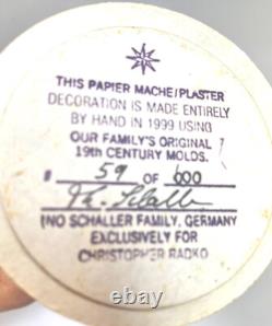Vintage Candy Container Radko Ino Schaller Paper Mache Santa Claus 1999 59/600 Vintage Candy Container Radko Ino Schaller Paper Mache Santa Claus 1999 59/600