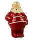 Vintage Candy Container Santa Claus Pressed Paper Pulp Cardboard Decoration