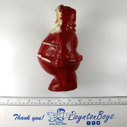 Vintage Candy Container Santa Claus Pressed Paper Pulp Cardboard Decoration