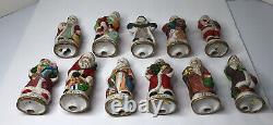 Vintage Ceramic Santa Claus 5 Inch Figures Around The World Lot Of 11 See Pics