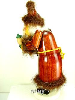 Vintage Christian Ulbricht Smoker WEIHNACHTSMANN IN BROWN Germany c1993 PERFECT