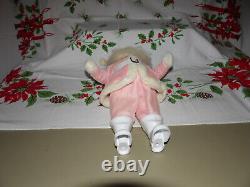 Vintage Christmas 1960's Harold Gale Santa 16 Pink Velvet Mary Kay