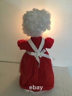 Vintage Christmas Animated Lights Mr & Mrs Claus Figures WORKS! Make Offer