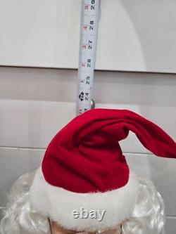 Vintage Christmas MOTION 21 Animated Santa & Mrs Claus Moving Figures