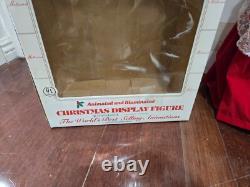 Vintage Christmas MOTION 21 Animated Santa & Mrs Claus Moving Figures