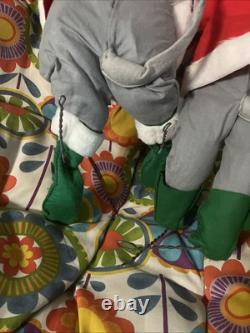 Vintage Christmas Mouse Dolls 30 Santa Claus Mouse Gray Mice's Very Rare Look