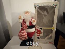 Vintage Christmas Santa Claus Animated Motion Doll Figure Ultramation 1980s