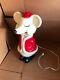 Vintage Christmas Santa Claus Mouse Hard Plastic Lighted Figure 15