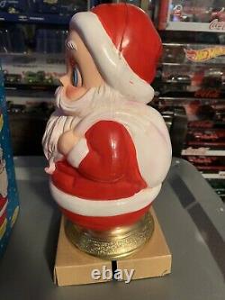 Vintage Christmas Santa Claus Song Musical Figure with Box