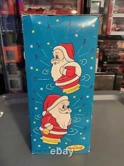 Vintage Christmas Santa Claus Song Musical Figure with Box