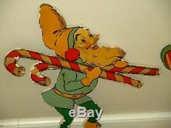 Vintage Christmas Santa Claus Toy Store Display-wood- Elves-toys-51-24