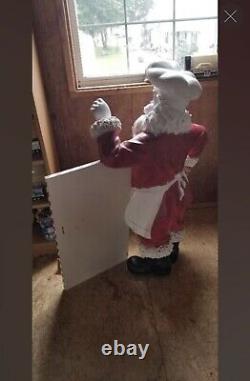 Vintage Christmas Santa Claus With Menu Board (Large)