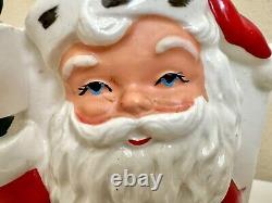 Vintage Christmas Santa Planter Vase Pocket MCM Decor 5 Gift Present Kitsch 3D