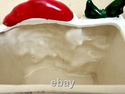 Vintage Christmas Santa Planter Vase Pocket MCM Decor 5 Gift Present Kitsch 3D