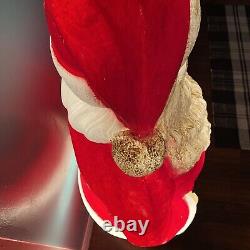 Vintage Christmas Santa blow mold by EMPIRE 48 tall Light Up yard art 1968