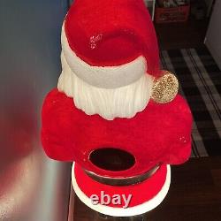 Vintage Christmas Santa blow mold by EMPIRE 48 tall Light Up yard art 1968