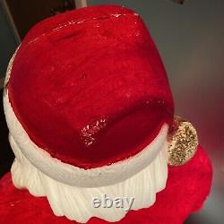 Vintage Christmas Santa blow mold by EMPIRE 48 tall Light Up yard art 1968