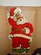 Vintage Christmas Stand-up Cardboard Santa Claus 3 Feet Original Box 1950's