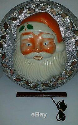 Vintage Christmas Store Display Santa Claus Face Very Old And VERY RARE