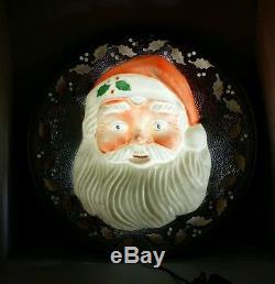 Vintage Christmas Store Display Santa Claus Face Very Old And VERY RARE