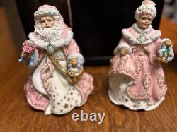 Vintage Danbury Mint Victorian Santa and Mrs. Claus working Musical Figurines Vintage Danbury Mint Victorian Santa and Mrs. Claus working Musical Figurines