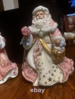 Vintage Danbury Mint Victorian Santa and Mrs. Claus working Musical Figurines Vintage Danbury Mint Victorian Santa and Mrs. Claus working Musical Figurines