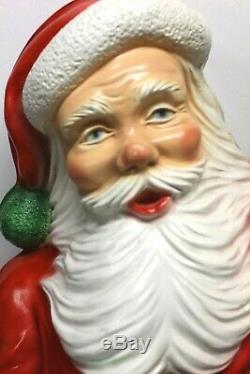 Vintage Dated 1959 SANTA CLAUS Christmas STORE DISPLAY Large 2 ft. Blow Mold