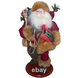 Vintage Dept 56 Woodland Rustic Santa Claus Father Christmas 21 inch Tall Figure