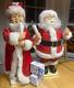 Vintage Elco Motion-ette Santa & Mrs Claus Lighted Animated 23 Christmas Figure