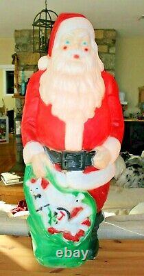 Vintage Empire 46 Giant Santa Claus with sack gifts Christmas Blow Mold blowmold