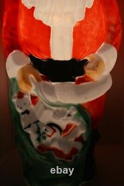 Vintage Empire 47 Santa Claus Christmas Lighted Blow Mold Toy Sack Lawn Decor