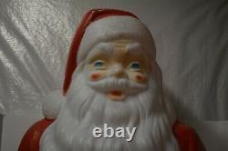 Vintage Empire 47 Santa Claus Christmas Lighted Blow Mold Toy Sack Lawn Decor